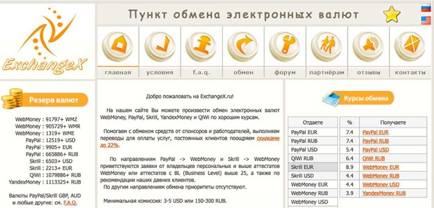 exchangex.ru opinie