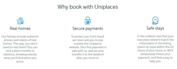 Uniplaces opinie klientów o serwisie Opinie klientów uniplaces.com