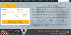 vegas.com znajdź hotel
