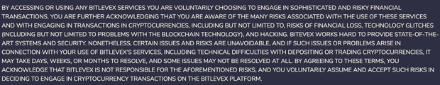 Umowa użytkownika Bitlevex