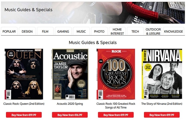 myfavouritemagazines.co.uk magazines category "Music"