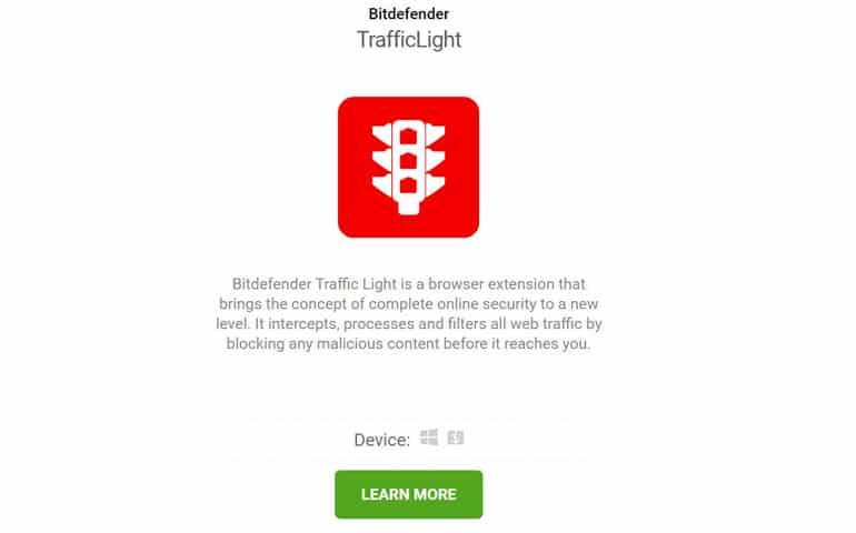 Bitdefender Software Traffic Light