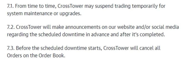 crosstower.com zawieszony handel