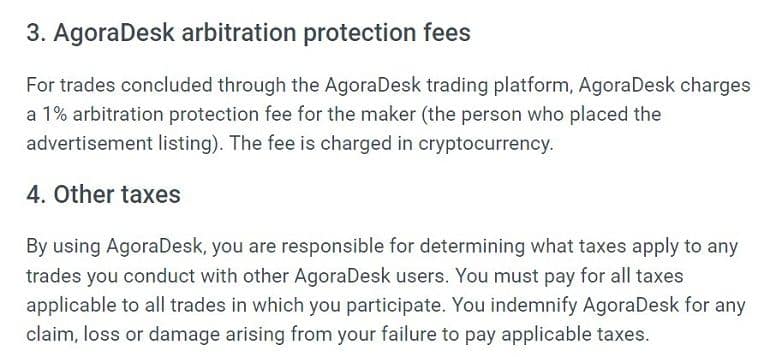 Ochrona arbitrażowa AgoraDesk