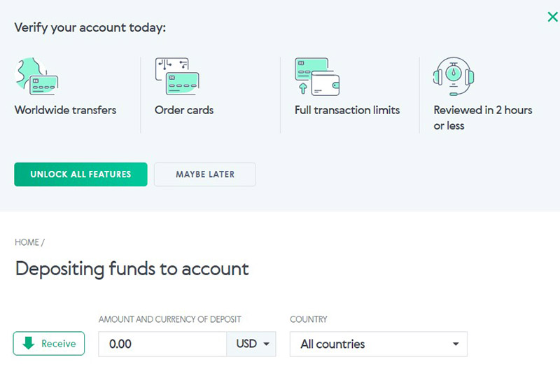 volet.com do płacenia za towary i usługi
